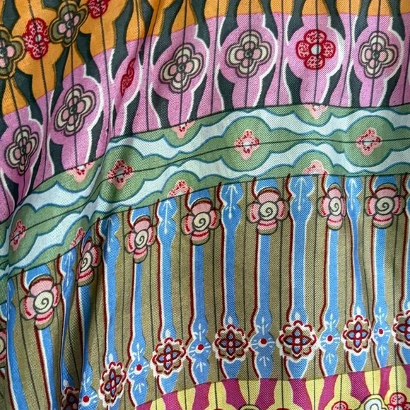 Echo Multicolor Bohemian Silk Blouse - Picture 15 of 15